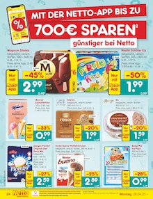Eis im Netto Marken-Discount Prospekt "Aktuelle Angebote" mit 44 Seiten (Mannheim)