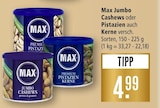 Jumbo Cashews im Angebot bei Marktkauf in Freiburg Jumbo Cashews Angebote von Max bei Marktkauf Freiburg für 4,99 €