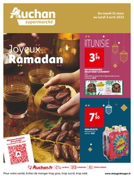 Catalogue Supermarchés de Auchan Supermarché à Paris Prospectus Auchan Supermarché à Paris, "Joyeux Ramadan", 8 pages, 14/03/2023 - 03/04/2023