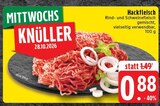 Aktuelle Hackfleisch Angebote bei EDEKA in Mönchengladbach Aktuelles Hackfleisch Angebot bei EDEKA in Mönchengladbach ab 0,88 €