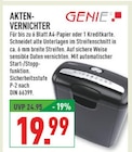 Aktenvernichter Angebote von Genie bei Marktkauf Düsseldorf für 19,99 €