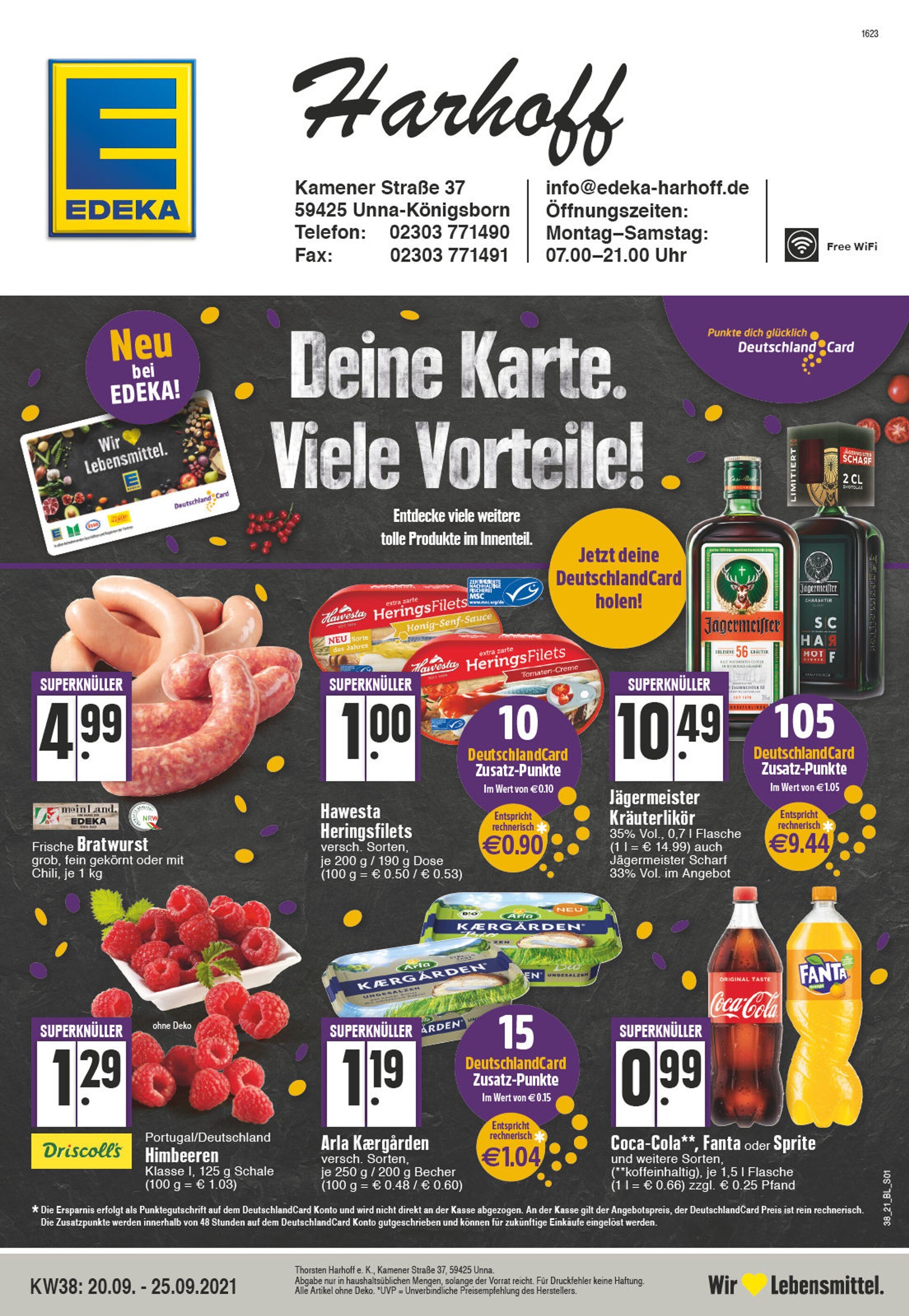 EDEKA Prospekt für Bergkamen mit 32 Seiten EDEKA Prospekt für Bergkamen: "Aktuelle Angebote", 32 Seiten, 20.09.2021 - 25.09.2021