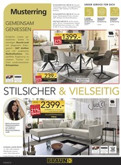 Aktueller BRAUN Möbel-Center Prospekt mit Ecksofa, "NEUERÖFFNUNG", Seite 22