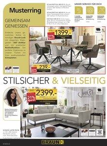 Couch im BRAUN Möbel-Center Prospekt "NEUERÖFFNUNG" mit 24 Seiten (Freiburg (Breisgau))