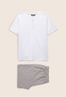 Pyjama T-shirt manches courtes et Short rayé en coton BIO GOTS - Monoprix Troyes Zola à Troyes Pyjama T-shirt manches courtes et Short rayé en coton BIO GOTS en promo chez Monoprix Troyes Zola Troyes à 16,49 €