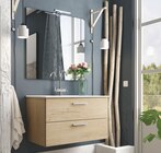 Meuble vasque Mall 80 cm + miroir spot LED en promo chez Mr.Bricolage Meuble vasque Mall 80 cm + miroir spot LED dans le catalogue Mr.Bricolage