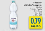 natürliches Mineralwasser Medium von Gerolsteiner im aktuellen diska Prospekt für 0,79 €