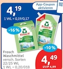 Waschmittel Aloe Vera im budni Prospekt Waschmittel Aloe Vera von Frosch im aktuellen budni Prospekt für 4,19 €