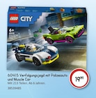 60415 Verfolgungsjagd mit Polizeiauto und Muscle Car von LEGO im aktuellen VEDES Prospekt für 19,99 €