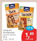 Hundesnack von Vitakraft für 1,89 € bei budni im Angebot Hundesnack von Vitakraft im aktuellen budni Prospekt