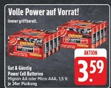 Power Cell Batterien Mignon AA Angebote von Gut & Günstig bei EDEKA Freiberg für 3,59 €
