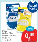 Duftspüler im Angebot bei budni in Lüneburg Duftspüler Angebote von Priva bei budni Lüneburg für 0,89 €