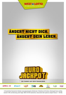 Westlotto Prospekt Ahrbrück "Heute rd. 98 Mio. €" mit 3 Seiten