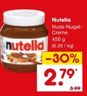 Aktuelle Nutella Angebote bei Netto Marken-Discount in Reutlingen Aktuelles Nuss-Nugat-Creme Angebot bei Netto Marken-Discount in Reutlingen ab 2,79 €