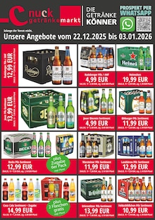 Nuck Getränke Prospekt DIE GETRÄNKEKÖNNER mit 3 Seiten
