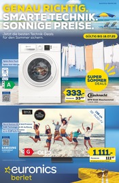 Aktueller EURONICS Elektromarkt Prospekt in Arnsberg und Umgebung, "GENAU RICHTIG. SMARTE TECHNIK. SONNIGE PREISE." mit 10 Seiten, 10.07.2025 - 18.07.2025