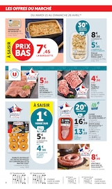 Poulet en promo dans le catalogue U Express à la page 4