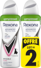 DÉODORANT SPRAY INVISIBLE 72h REXONA - REXONA - Auchan Hypermarché à Pau DÉODORANT SPRAY INVISIBLE 72h REXONA - REXONA en promo chez Auchan Hypermarché Pau à 2,97 €
