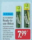Ready-to-use-Akkus im ALDI Nord Prospekt Ready-to-use-Akkus von Activ Energy im aktuellen ALDI Nord Prospekt für 7,99 €
