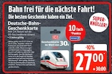 Geschenkkarte im Angebot bei EDEKA in Rostock Geschenkkarte Angebote von Deutsche Bahn bei EDEKA Rostock für 27,00 €
