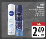 Fresh Natural Deospray Angebote von Nivea bei E center Amberg für 2,49 €