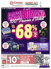 Catalogue Casino Supermarchés à Toussieu cette semaine, valable du 13/03/2023 au 26/03/2023 Prospectus Casino Supermarchés à Toussieu, "le mois CASINOMANIA, 100% Pouvoir d'Achat", 48 pages de promos valables du 13/03/2023 au 26/03/2023