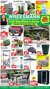 Aktueller Wreesmann Prospekt für Pfaffschwende und Ungebung, Seiten zum blättern Wreesmann Prospekt DEIN SAISON- & SONDERPOSTENMARKT! mit Seiten in Pfaffschwende und Umgebung