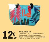 Sac glacière 15L à 12,90 € dans le catalogue E.Leclerc