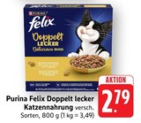 Doppelt lecker Katzennahrung im Angebot bei E center in Fellbach Doppelt lecker Katzennahrung Angebote von Purina Felix bei E center Fellbach für 2,79 €