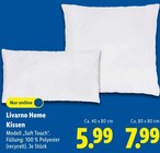 Kissen im Angebot bei Lidl in Wetzlar Kissen Angebote von Livarno Home bei Lidl Wetzlar für 5,99 €