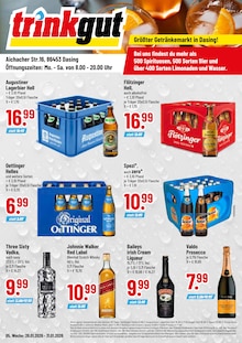 Whiskey im Trinkgut Prospekt "Aktuelle Angebote" mit 4 Seiten (Augsburg)