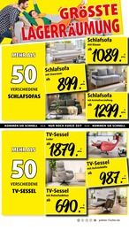 Polstermöbel Fischer Fernseher im Prospekt Polstermöbel Fischer Fernseher im Prospekt