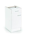 Meuble bas de cuisine Laura - 1 porte et 1 tiroir - 40cm en promo chez Brico Cash Meuble bas de cuisine Laura - 1 porte et 1 tiroir - 40cm dans le catalogue Brico Cash