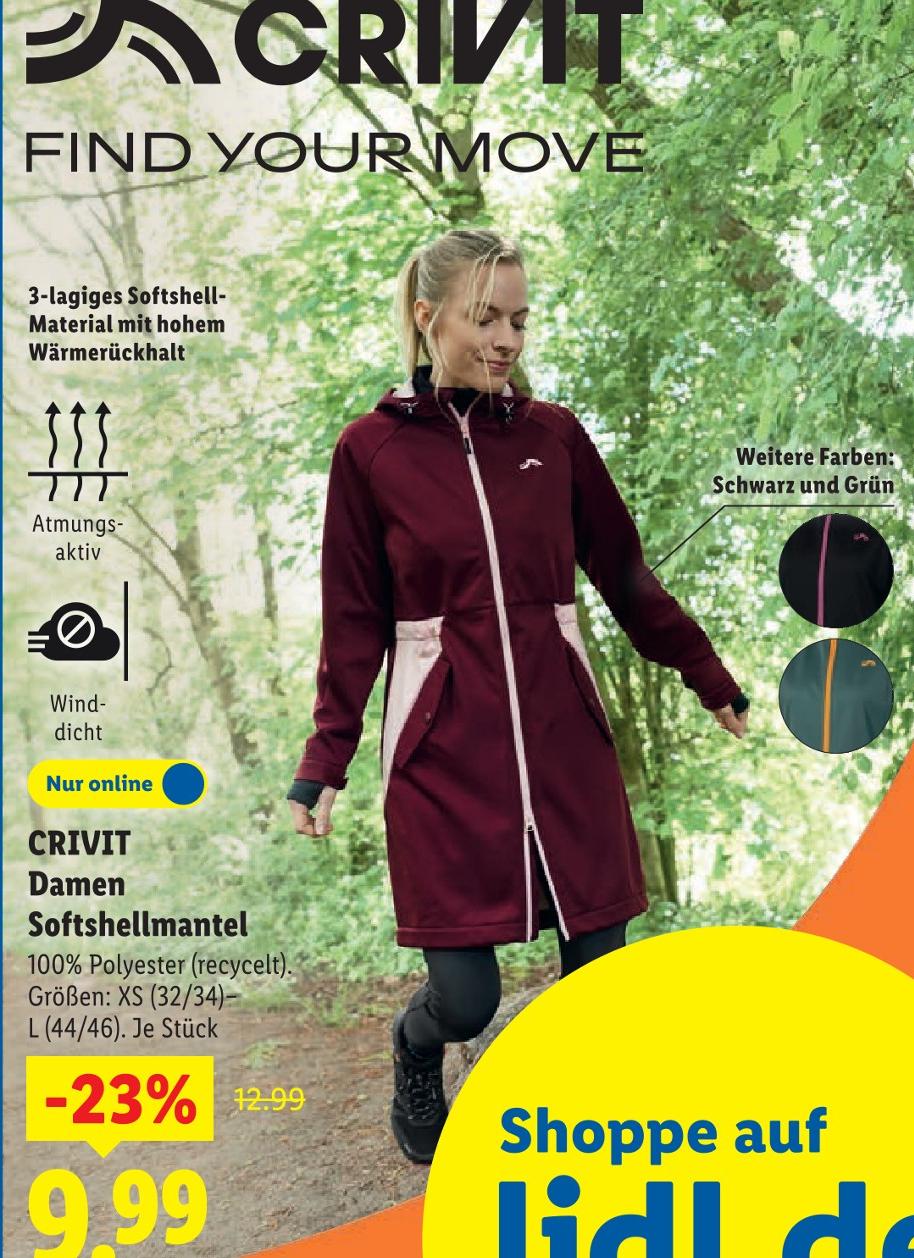 Damen Softshellmantel