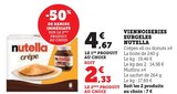 Viennoiseries Surgelées Crêpes x6 ou Donuts x4 - Nutella dans le catalogue Hyper U