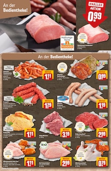 Rindfleisch im aktuellen REWE Prospekt (Augsburg) Rindfleisch im REWE Prospekt "Dein Markt" mit 30 Seiten (Augsburg)