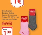 Erwachsenen-Sneaker-Socken im Angebot bei GLOBUS in Hoyerswerda Erwachsenen-Sneaker-Socken Angebote von Coca-Cola bei GLOBUS Hoyerswerda für 1,00 €