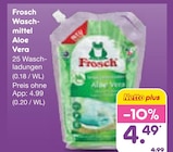 Waschmittel Aloe Vera im Angebot bei Netto Marken-Discount in Magdeburg Waschmittel Aloe Vera Angebote von Frosch bei Netto Marken-Discount Magdeburg für 4,49 €