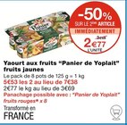 Yaourt aux fruits “Panier de Yoplait” fruits jaunes - Yoplait à 2,77 € dans le catalogue Monoprix