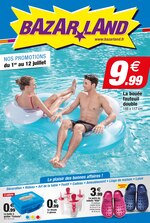Catalogue Bazarland à Nancy, avec 12 pages Prospectus Bazarland à Nancy, "Bazarland : nos promotions", 12 pages, 01/07/2020 - 12/07/2020