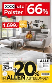 Aktueller XXXLutz Prospekt mit Wohnlandschaft, "Polster", Seite 1