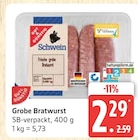 Grobe Bratwurst für 2,29 € bei Marktkauf im Angebot Grobe Bratwurst im aktuellen Marktkauf Prospekt