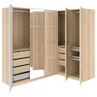 Eckkleiderschrank Eicheneff wlas/Eichenfurnier 211/161x201 cm von PAX / BERGSBO/ÅHEIM für 1.155,00 € bei IKEA im Angebot Eckkleiderschrank Eicheneff wlas/Eichenfurnier 211/161x201 cm von PAX / BERGSBO/ÅHEIM im aktuellen IKEA Prospekt