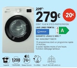 Lave-linge frontal - Indesit - E.Leclerc à Sorgues Lave-linge frontal - Indesit en promo chez E.Leclerc Sorgues à 279,00 €