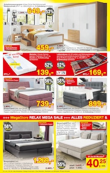 Matratze im aktuellen Opti-Megastore Prospekt (Würzburg) Matratze im Opti-Megastore Prospekt "Mega Relax Sale" mit 12 Seiten (Würzburg)