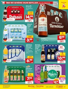 Bier im Netto Marken-Discount Prospekt "Aktuelle Angebote" mit 66 Seiten (Aalen)