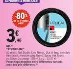 Gel - STUDIO LINE dans le catalogue E.Leclerc