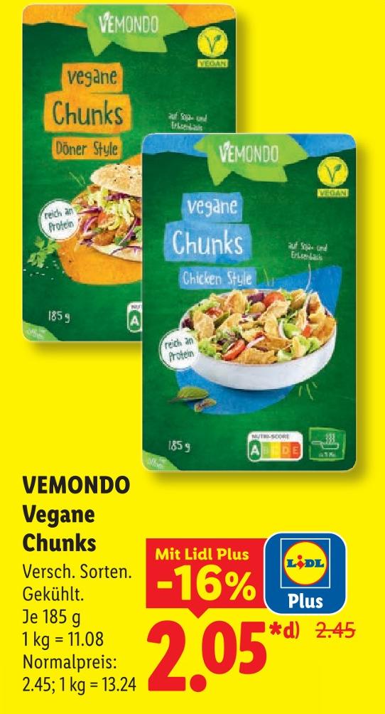 Vegane Chunks Chicken Style