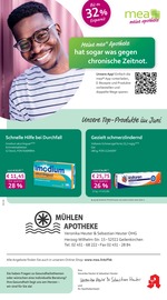 mea - meine apotheke Apotheken Prospekt der aktuellen Woche mit 4 Seiten, gültig von 01.06.2026 bis 30.06.2026, in Baesweiler und Umgebung Aktueller mea - meine apotheke Apotheken Prospekt in Baesweiler und Umgebung, "Unsere Juni-Angebote" mit 4 Seiten, 01.06.2026 - 30.06.2026