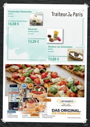 Hamberger Käsekuchen im Prospekt 